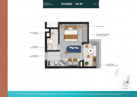 Studio com 1 Quarto à Venda, 24 m² em Higienópolis - São Paulo