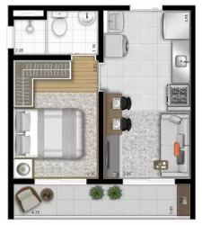 Apartamento com 1 Quarto à Venda, 26 m² em Vila Mariana - São Paulo