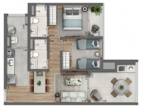 Apartamento com 2 Quartos à Venda, 91 m² em Perdizes - São Paulo