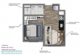 Apartamento com 2 Quartos à Venda, 35 m² em Jardim Prudência - São Paulo