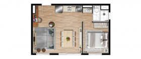 Apartamento com 1 Quarto à Venda, 25 m² em Ipiranga - São Paulo