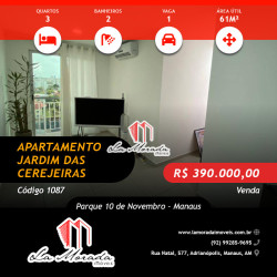 Apartamento com 3 Quartos à Venda, 61 m² em Parque 10 De Novembro - Manaus