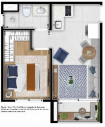 Apartamento com 1 Quarto à Venda, 22 m² em Vila Mariana - São Paulo