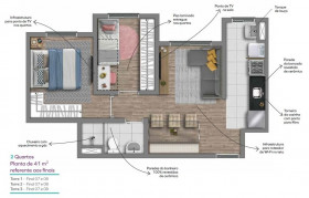 Apartamento com 2 Quartos à Venda, 41 m² em Jardim Pirituba - São Paulo