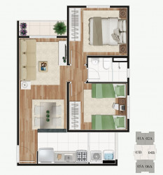 Apartamento com 2 Quartos à Venda, 47 m² em Vila Nova Cachoeirinha - São Paulo