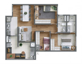 Apartamento com 3 Quartos à Venda, 69 m² em Pari - São Paulo