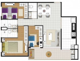 Apartamento com 1 Quarto à Venda, 49 m² em Alphaville - Barueri