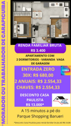 Apartamento com 2 Quartos à Venda, 40 m² em Vila Sul Americana - Carapicuíba