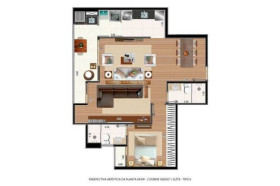 Apartamento com 2 Quartos à Venda, 68 m² em Bosque Flamboyant - Taubaté