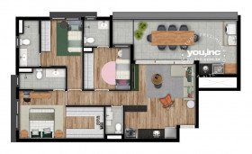 Apartamento com 2 Quartos à Venda, 69 m² em Pinheiros - São Paulo