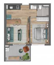 Apartamento com 1 Quarto à Venda, 41 m² em Pinheiros - São Paulo