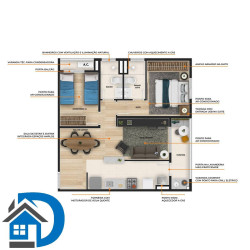 Apartamento com 2 Quartos à Venda, 60 m² em Jardim São Carlos - Sorocaba