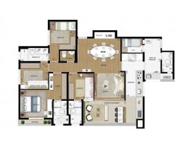 Apartamento com 4 Quartos à Venda, 128 m² em Morumbi - São Paulo