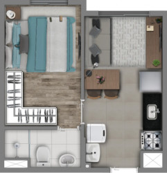 Apartamento com 1 Quarto à Venda, 24 m² em Vila Romana - São Paulo