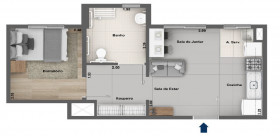 Apartamento com 1 Quarto à Venda, 35 m² em Ipiranga - São Paulo