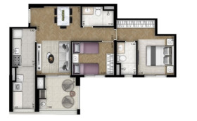 Apartamento com 3 Quartos para Alugar ou Temporada, 88 m² em Vila Leopoldina - São Paulo