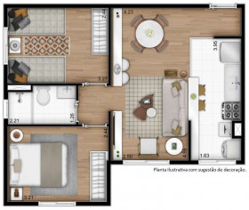 Apartamento com 2 Quartos à Venda, 54 m² em Cambuci - São Paulo