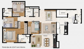 Apartamento com 3 Quartos à Venda, 122 m² em Picanco - Guarulhos