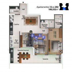 Apartamento com 2 Quartos à Venda, 100 m² em Centro - Mongaguá