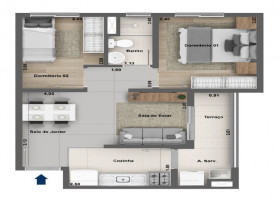 Apartamento com 2 Quartos à Venda, 35 m² em Ipiranga - São Paulo