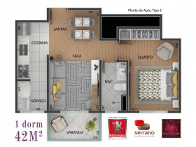 Apartamento com 1 Quarto à Venda, 40 m² em Anália Franco - São Paulo