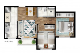 Apartamento com 2 Quartos à Venda, 42 m² em Horto Florestal - São Paulo