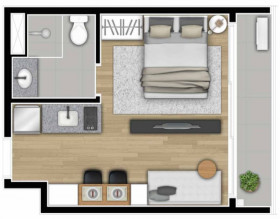 Apartamento com 1 Quarto à Venda, 45 m² em Liberdade - São Paulo
