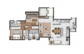 Apartamento com 2 Quartos à Venda, 123 m² em Taquaral - Campinas