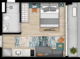 Apartamento com 1 Quarto à Venda, 32 m² em Ipiranga - São Paulo