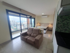 Apartamento com 1 Quarto para Alugar, 38 m² em Campo Belo - São Paulo