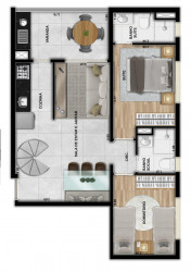 Apartamento com 1 Quarto à Venda, 78 m² em Quintaúna - Osasco