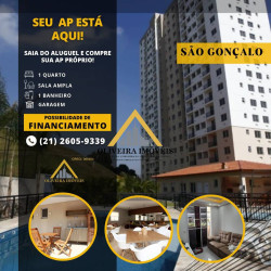 Apartamento com 1 Quarto à Venda,  em Venda Da Cruz - São Gonçalo