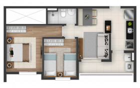 Apartamento com 2 Quartos à Venda, 55 m² em Nova Aldeinha - Barueri