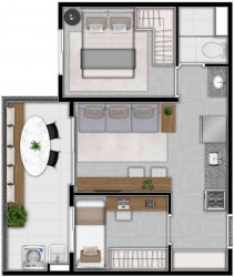 Apartamento com 1 Quarto à Venda, 36 m² em Santana - São Paulo