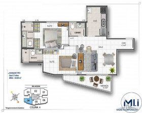 Imóvel com 2 Quartos à Venda, 59 m² em Maracanã - Rio De Janeiro