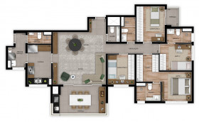 Apartamento com 3 Quartos à Venda, 108 m² em Vila Gilda - Santo André