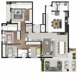 Apartamento com 3 Quartos à Venda, 122 m² em Perdizes - São Paulo