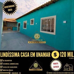 Casa com 2 Quartos à Venda,  em Unamar (tamoios) - Cabo Frio