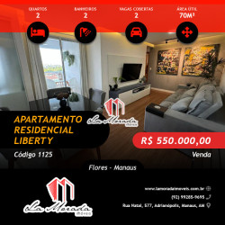 Apartamento com 2 Quartos à Venda, 70 m² em Flores - Manaus