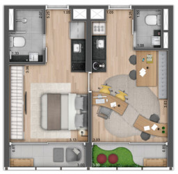 Apartamento com 1 Quarto à Venda, 37 m² em Jardim América - São Paulo