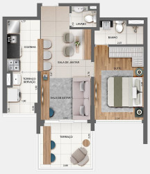 Apartamento com 1 Quarto à Venda, 49 m² em Moema - São Paulo