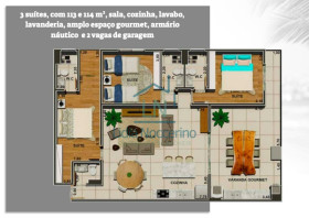 Apartamento com 3 Quartos à Venda, 114 m² em Maranduba - Ubatuba