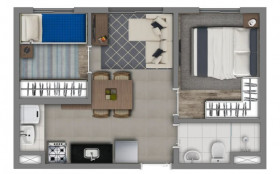 Apartamento com 2 Quartos à Venda, 33 m² em Socorro - São Paulo