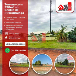 Terreno à Venda, 990 m² em Centro - Pirassununga
