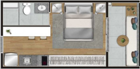 Apartamento com 2 Quartos à Venda, 55 m² em Campo Belo - São Paulo