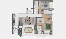 Apartamento com 4 Quartos à Venda, 144 m² em Aclimação - São Paulo