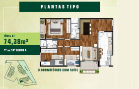 Apartamento com 2 Quartos à Venda, 64 m² em Jardim Tupanci - Barueri