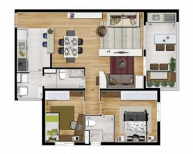 Apartamento com 2 Quartos à Venda, 65 m² em Jardim Do Mar - São Bernardo Do Campo