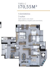 Apartamento com 4 Quartos à Venda, 154 m² em Jóquei - Teresina