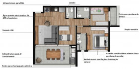 Apartamento com 3 Quartos à Venda, 87 m² em Brooklin - São Paulo